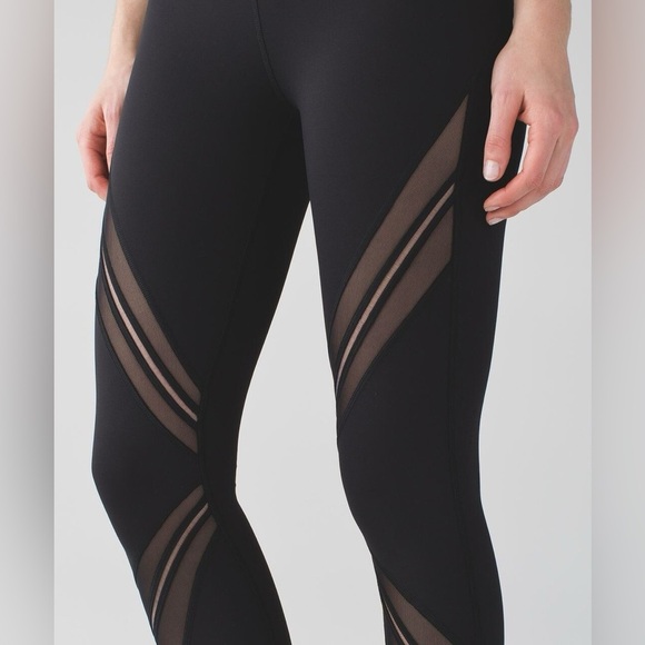 Lululemon High Times Pant Metta size 6 Luxtreme Mesh Cutout 7/8 Pants Leggings - Picture 1 of 8